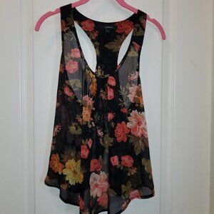 Sheer Romantic Roses tank – S/M